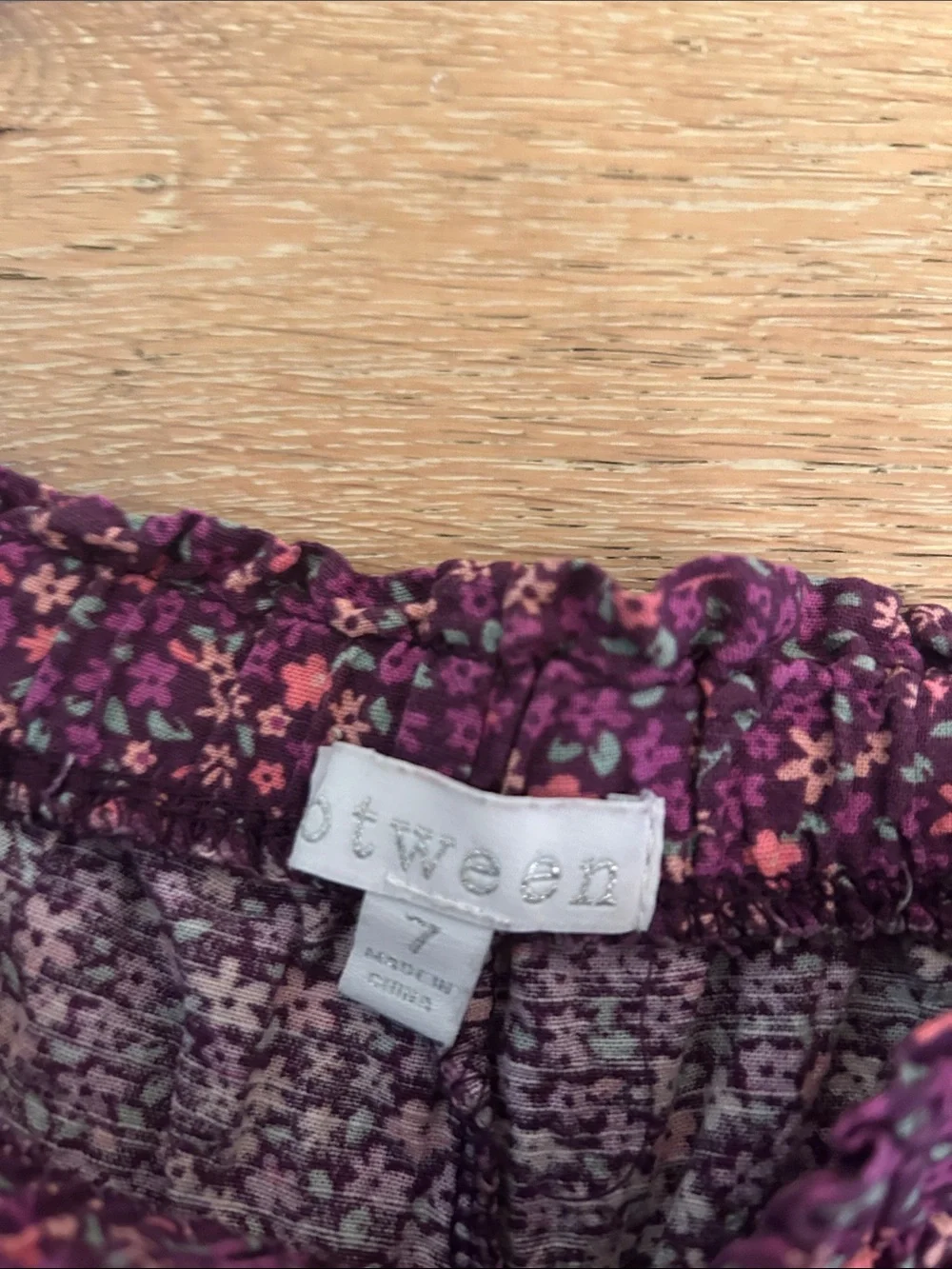 btween Purple Floral Smocked Tank and Shorts Set
